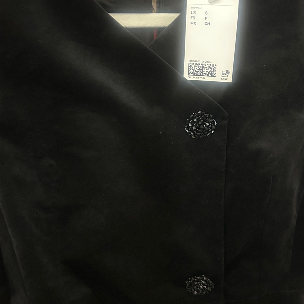 H&M VELVET JACKET DRESS (size small) - Picture 5 of 6